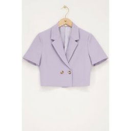 Blazer court lilasà manches courtes My Jewellery Violet/Violet clair S femme