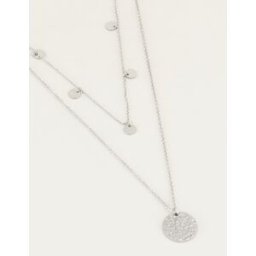 Collier chaîne double avec pièces My Jewellery Argenté/Doré One size femme