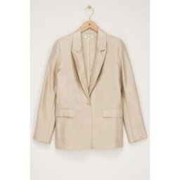 Blazer beige satiné My Jewellery Beige S femme