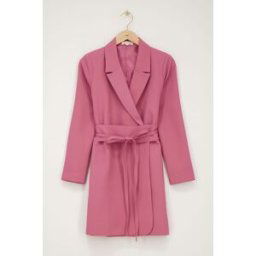 Robe blazer rose avec ceinture My Jewellery Rose M femme