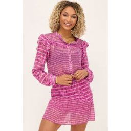 Chemise rose avec motif tie and dye My Jewellery Rose femme