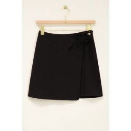Robe portefeuille noireà double nœud My Jewellery Noir M femme