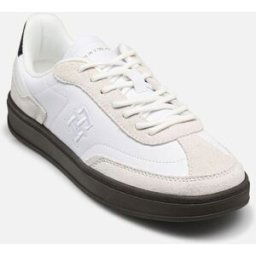 TH HERITAGE COURT SNEAKER LTHR par Tommy Hilfiger Blanc 39 Femme