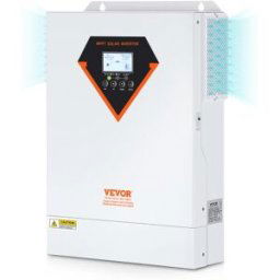 VEVOR Onduleur Hybride 5500 W Onduleur Solaire Hybride Chargeur Hors Réseau à Onde Sinusoïdale Pure 230 V CA avec Contrôleur de Charge Solaire MPPT 100 A Intégré, Charge Hybride, Utilitaire, Solaire