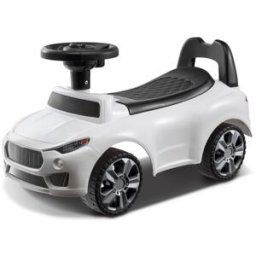VEVOR Voiture à pousser porteur auto pour tout-petits garçon fille 1-3 ans blanc