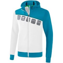 Veste d'entrainement à capuche enfant Erima Blanc 12 ans Femme