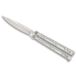 Couteau papillon balisong 21,5cm argenté ALBAINOX