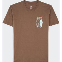 Obey - T-shirt - Taille S Marron S male