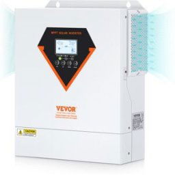 VEVOR Onduleur Hybride 3500 W Onduleur Solaire Hybride Chargeur Hors Réseau à Onde Sinusoïdale Pure 230 V CA avec Contrôleur de Charge Solaire MPPT 60 A Intégré, Charge Hybride, Utilitaire, Solaire