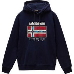 Sweatshirt à capuche Napapijri S-Dorees Bleu S Homme