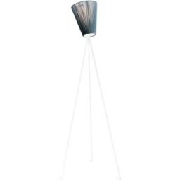 Northern Lampadaire Oslo Wood green, structure blanc mat