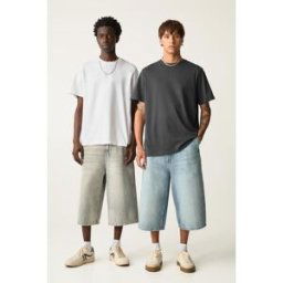 Pull&Bear Pack 2 T-Shirts Gris anthracite L male