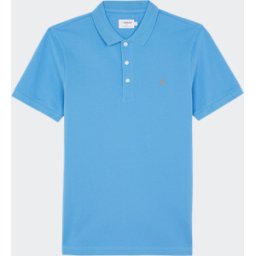 Farah - Polo Ã manches courtes en coton bio - Taille M Bleu M male