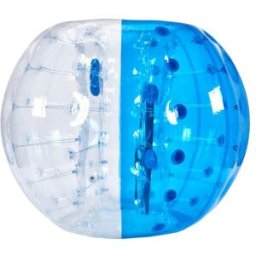 VEVOR Bulle Gonflable de 1,5 m, Balle Pare Chocs à Bulles en PVC pour Hamster Humain 0,8 mm d'Épaisseur pour Adolescents et Adultes Jeux d'Équipe en Plein Air Jouets Pare-chocs Bleu et Transparent
