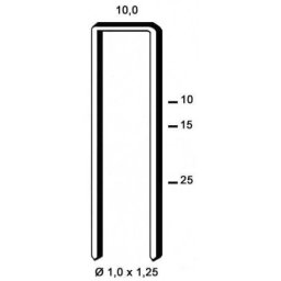 Agrafes G 4450 - 25 mm Galva - Boite de 5000