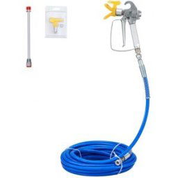 VEVOR Kit Tuyau de Pulvérisation sans Air 15,24 m Joint Pivotant 6,4 mm 3600 psi