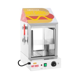 Cuiseur à vapeur pour hot dogs - 100 saucisses - 25 pains - 1 000 W