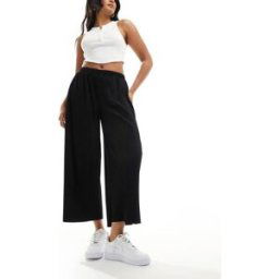 ASOS DESIGN - Jupe-culotte ample et plissÃ©e - Noir Noir 36 female