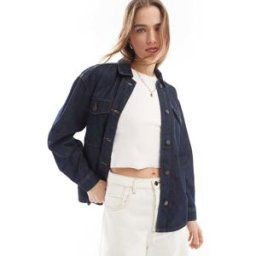 JDY - Veste en jean - DÃ©lavage foncÃ©-Bleu marine Bleu marine M female