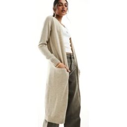 Vila - Gilet long - Beige-Neutral Neutral XS female