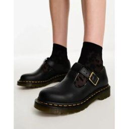 DR MARTENS - Polley - SalomÃ©s en cuir lisse - Noir Noir 41 female