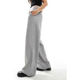 ASOS DESIGN - Pantalon dad ample et ajustÃ© - Gris Gris 46 female