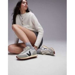 VEJA - Rio Branco - Baskets en daim et tulle Alveomesh - Gris clair/noir Gris 41 female