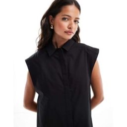 ASOS DESIGN - Chemise sans manches - Noir Noir 32 female