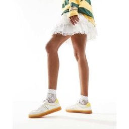 Tommy Jeans - Court - Baskets - Blanc et jaune Blanc 41 female