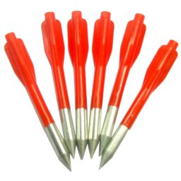 Lot 6 mini-flèches traits pour arbalète à poulie