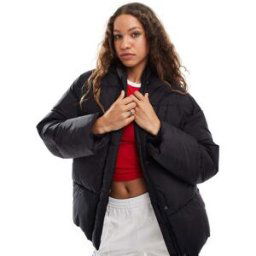 Monki - Doudoune oversize - Noir Noir M female