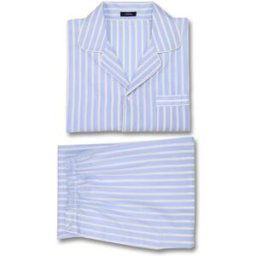 Pierre Clarence Pyjama en satin de coton Rayé 2XL