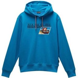 Sweatshirt à capuche Napapijri B-Portalet Bleu S Homme