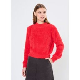 Young Ladies Knitted O-Neck Sweater par Lili Sidonio Rouge XL Accessoires