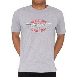 T-shirt Cycology Best Days Behind Bars VTT Gris