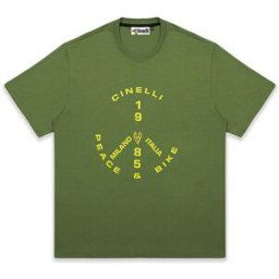 T-shirt Cinelli Peace & Bike Vert