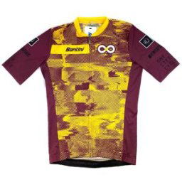 Maillot Santini One Life Cycle Team - Grenat/Jaune