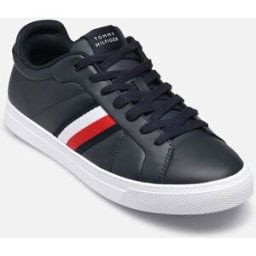 ICON COURT LTH STRIPES par Tommy Hilfiger Bleu 41 Homme