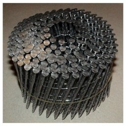 Pointes 16° 2.5x68 mm spiralées en rouleaux plats fil métal X 7200