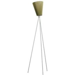 Northern Lampadaire Oslo Wood olive green, structure gris clair
