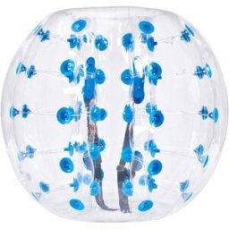 VEVOR Bulle Gonflable de 1,2 m Pois Bleu pour Adolescents Balle Pare Chocs à Bulles en PVC pour Hamster Humain 0,8 mm d'Épaisseur pour Jeux d'Équipe en Plein Air Jouets Pare-chocs Jardin