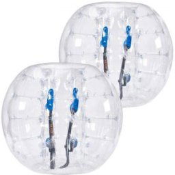 VEVOR Bulle Gonflable Transparente de 1,2 m 2PCs pour Adolescents Balle Pare Chocs à Bulles en PVC pour Hamster Humain 0,8 mm d'Épaisseur pour Jeux d'Équipe en Plein Air Jouets Pare-chocs