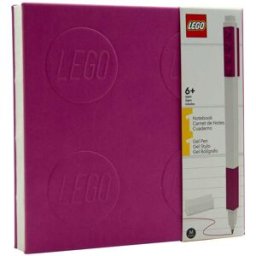 Lego Carnet et stylo à encre gel - Violet