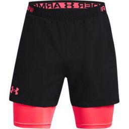 Short 2 en 1 Under Armour Vanish Woven Vent Noir 2XL Homme