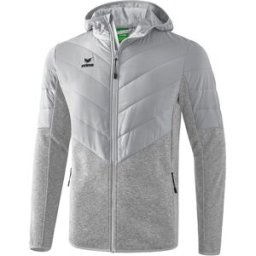 Veste avec capuche Erima matelassé et tricotée Bleu M Homme
