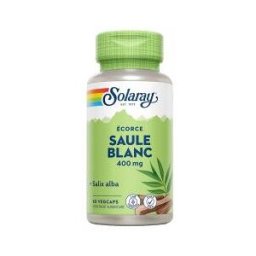 Solaray Saule Blanc - 400 mg - 60 Caps. Vég. - Boîte 60 capsules