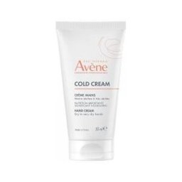 Avène Eau Thermale Crème Mains Concentrée Hydratante Peau Sèches Cold Cream 50 ml - Tube 50 ml