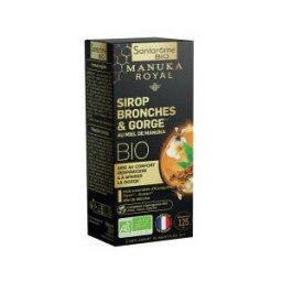 Santarome Sirop Bronches & Gorge au Miel de Manuka Bio - 125 ml - Flacon 125 ml