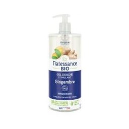 Natessance Gel Douche Stimulant Gingembre Toutes Peaux Bio 1 L - Flacon-Pompe 1000 ml