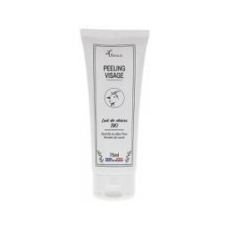 Lhbeauty Peeling Visage au Lait de Chèvre Bio et Poudre de Nacre - Tube 75 ml